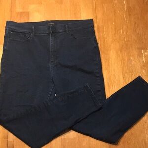 Ann Taylor Factory Blue Skinny Jeans High Waist size 16